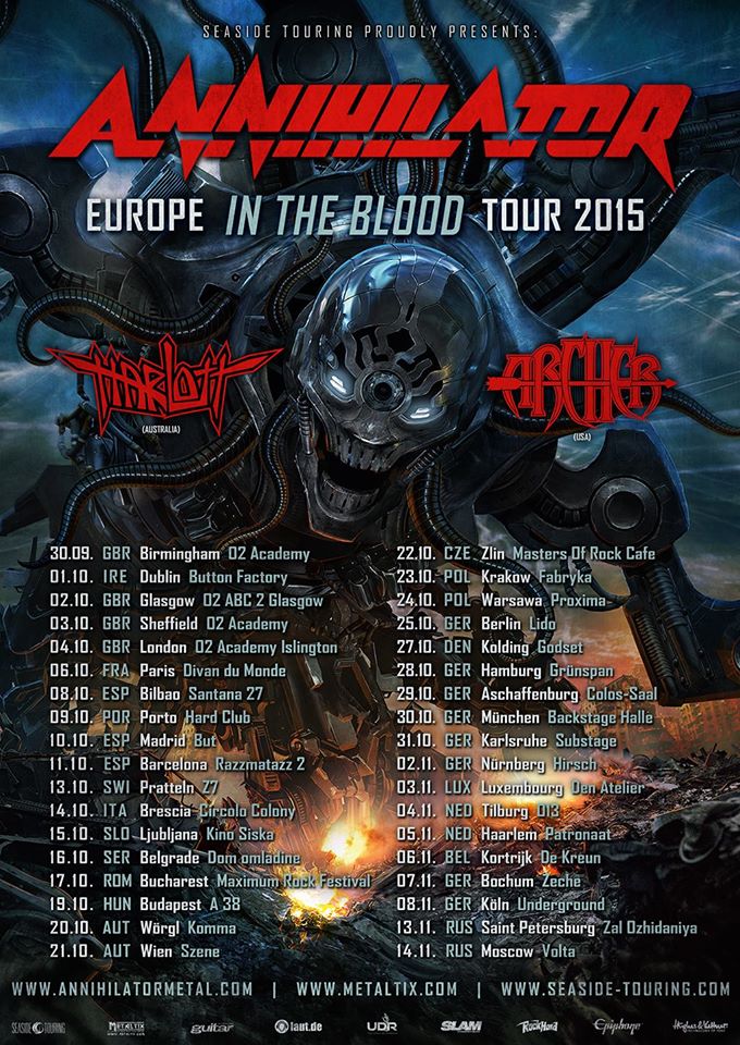 Annihilator - 2015 Tour