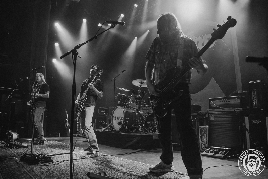 Photo of The Sword performing at the Gothic Theatre on August 19, 2025