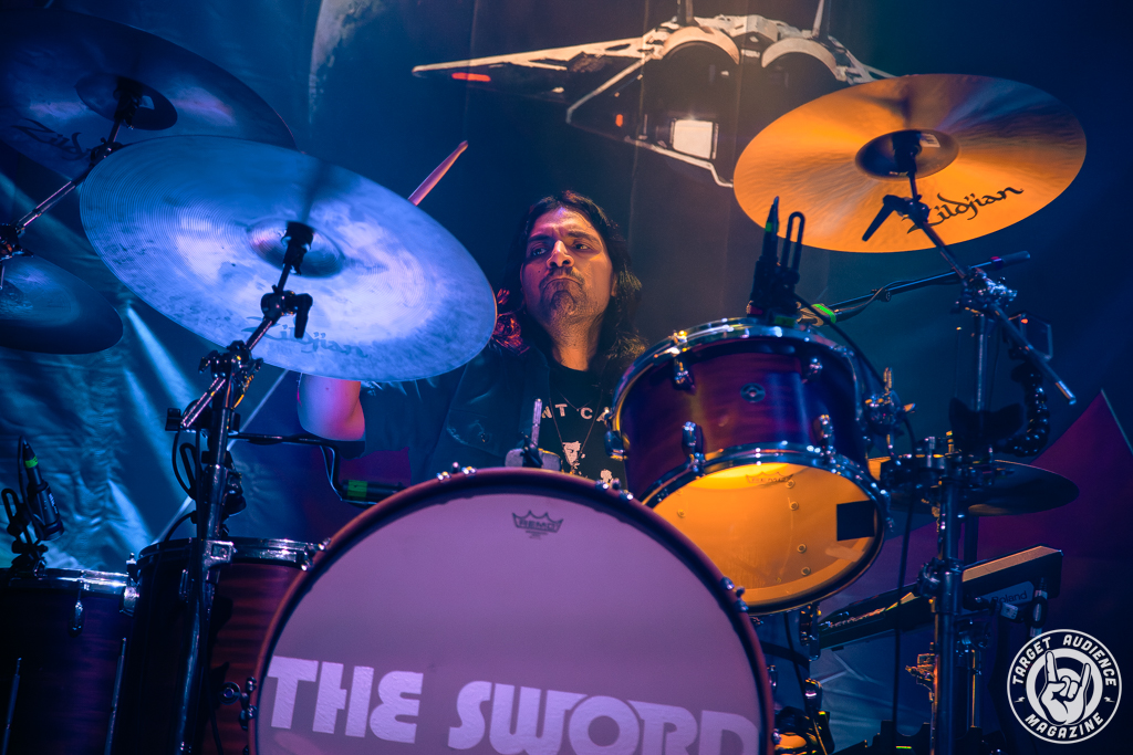 Photo of The Sword performing at the Gothic Theatre on August 19, 2025